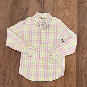 Janie and Jack Pastel Plaid Button-Down Shirt